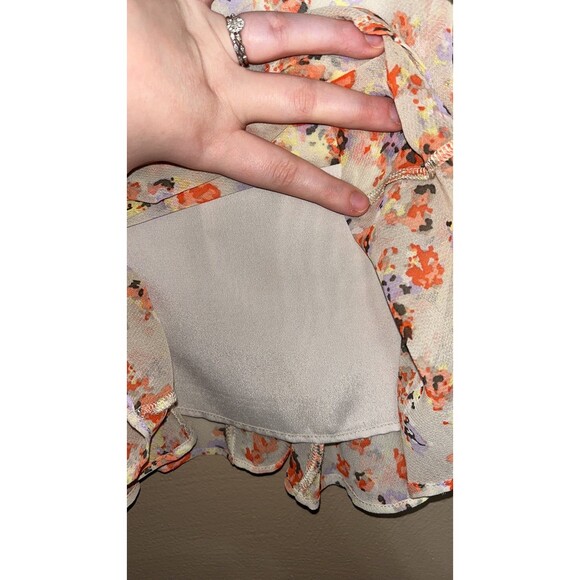 Women’s BCBGeneration multicolored spring floral print mini skirt size 6 summer - Picture 4 of 7